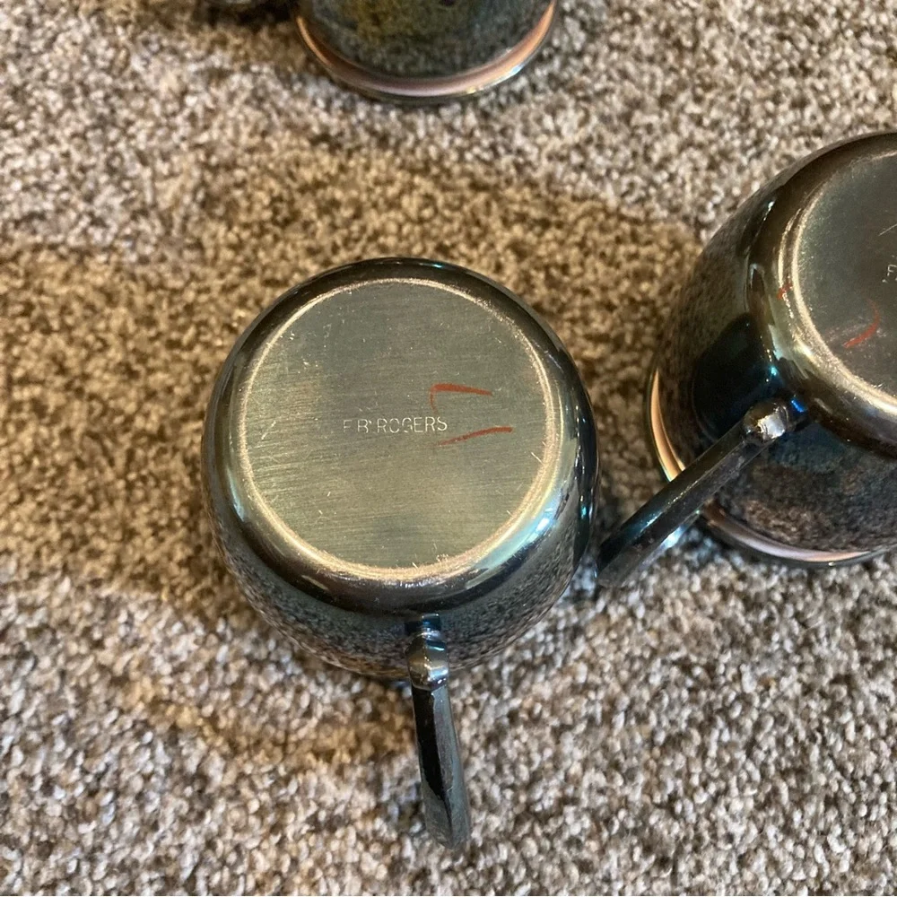 𝅺FB Rogers Silver Plated Punch Cups - Set of 4 - Vintage